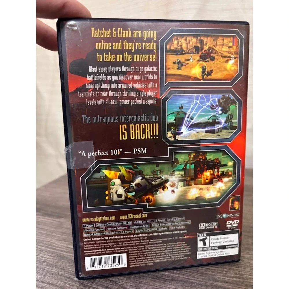 Ratchet & Clank Up Your Arsenal Sony PlayStation 2 PS2 2004 CIB with Manual